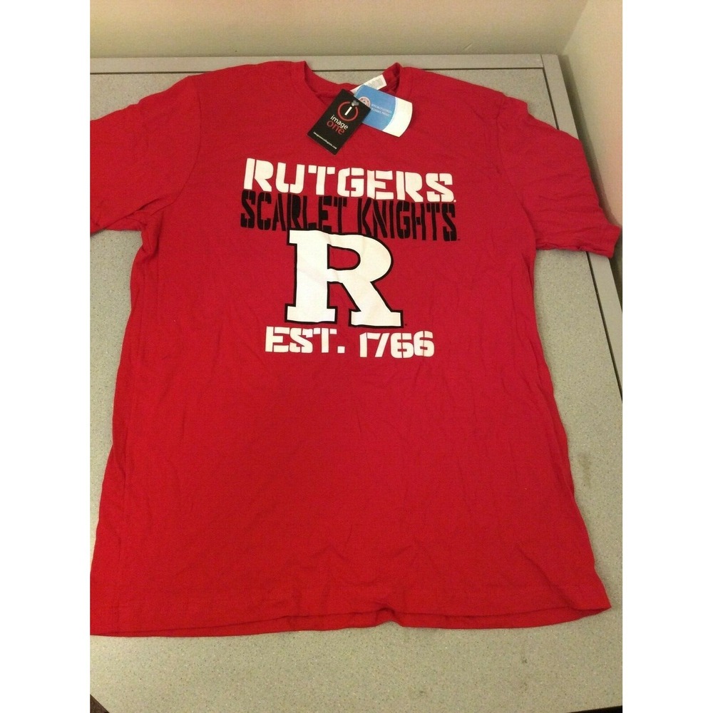 NCAA Men's XL Rutgers Scarlet Knights Short Sleeve Shirt Red Image One